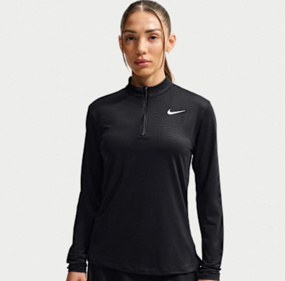 Nike Dri-FIT Running Quarter Zip Pullover Black Women’s Large